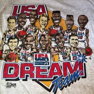 Vintage 1992 Olympic USA Dream Team NBA Basketball T-shirt